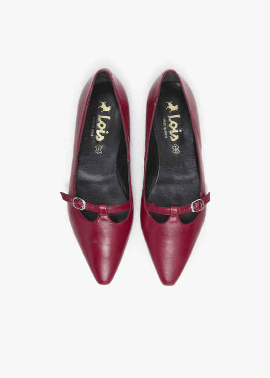 Bailarinas Planas De Piel roja