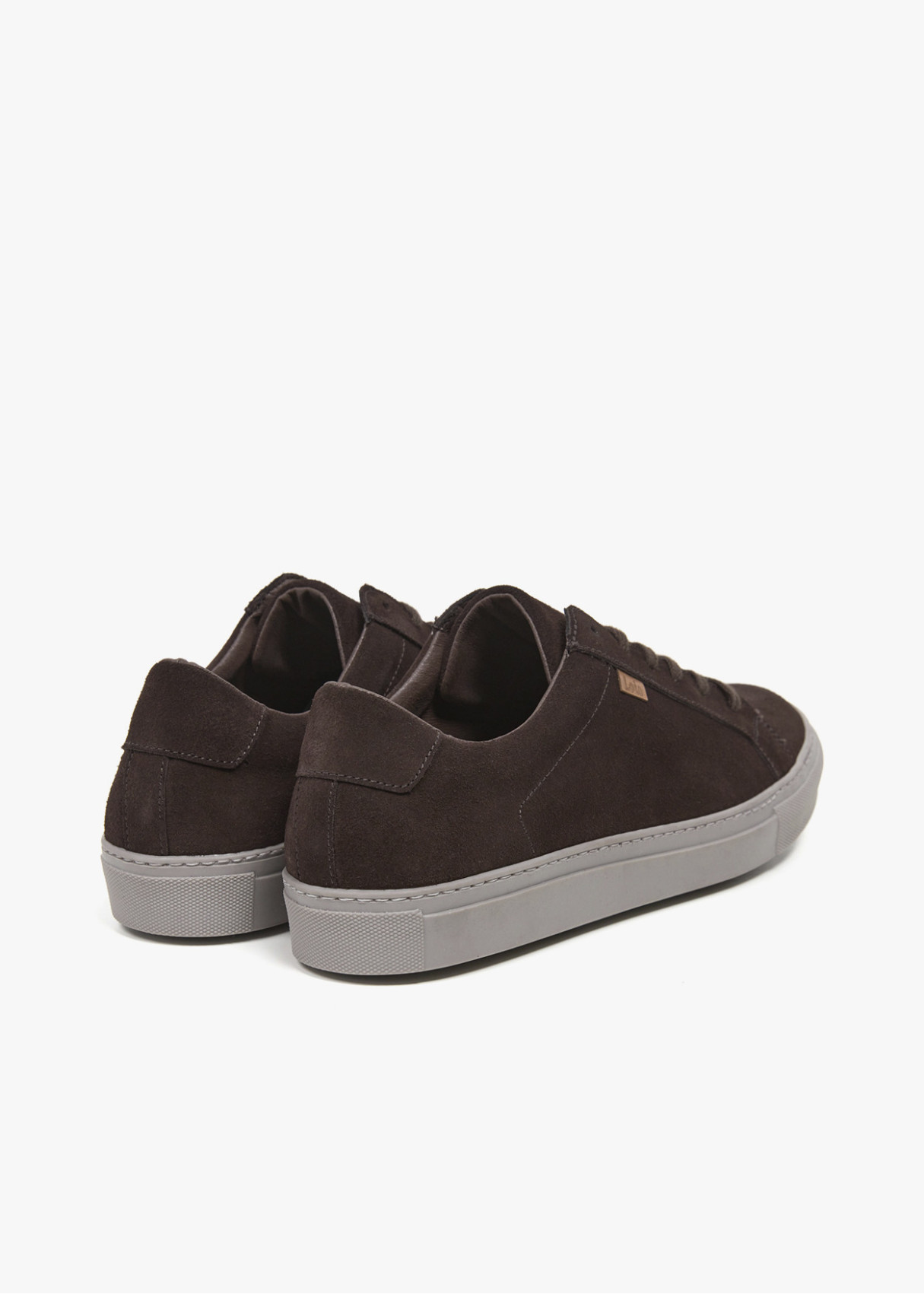 Bambas piel cordones marrón