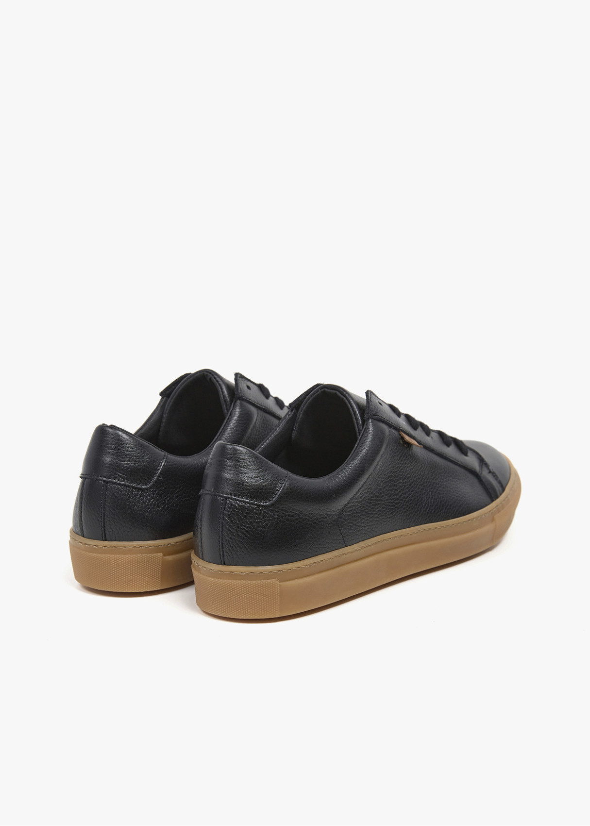 Bambas piel cordones negra