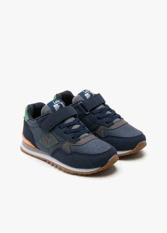 Sneakers Tipo Running Cierre gancho y bucle azul