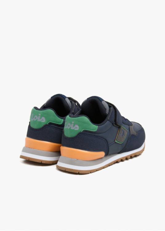 Sneakers Tipo Running Cierre gancho y bucle azul