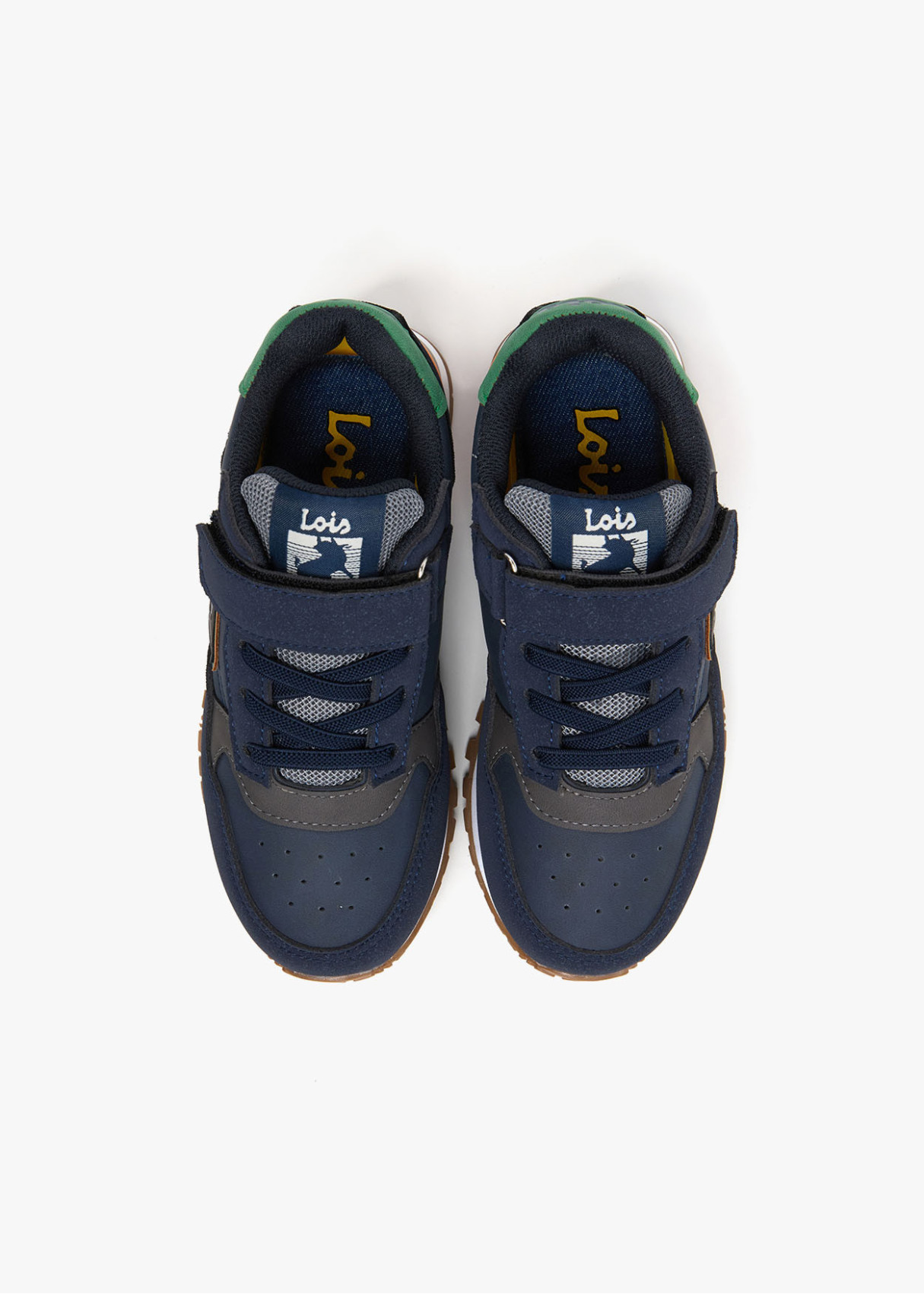 Sneakers Tipo Running Cierre gancho y bucle azul