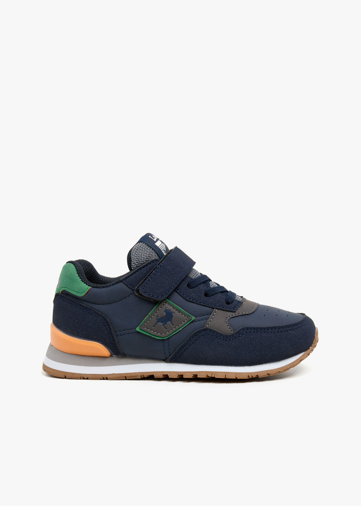 Sneakers Tipo Running Cierre gancho y bucle azul