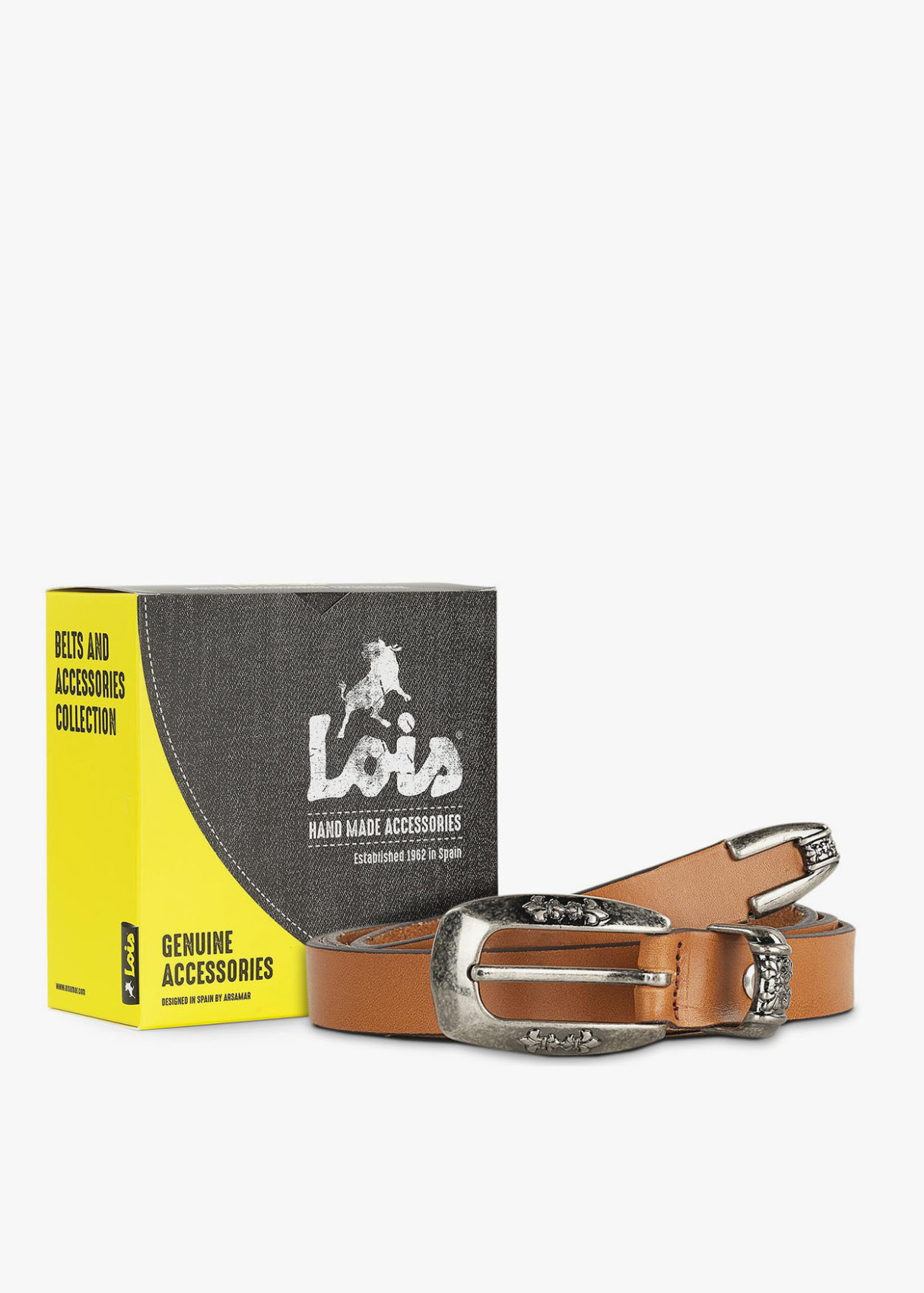 Cinturón fino de piel hebilla metálica cuero