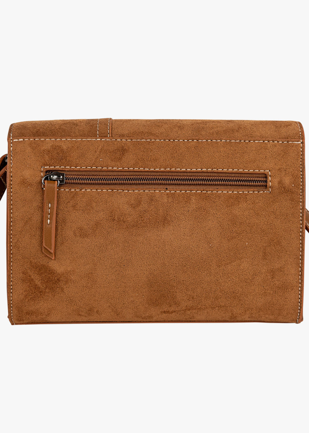 Bolso Bandolera detalle bordado marrón