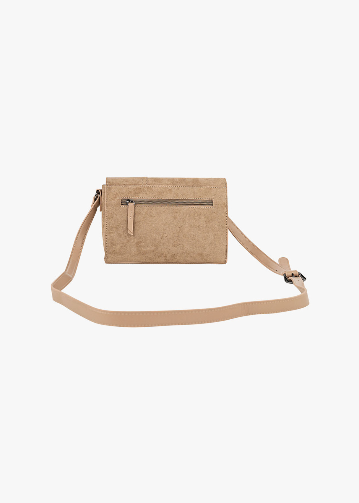 Bolso Bandolera detalle bordado beige