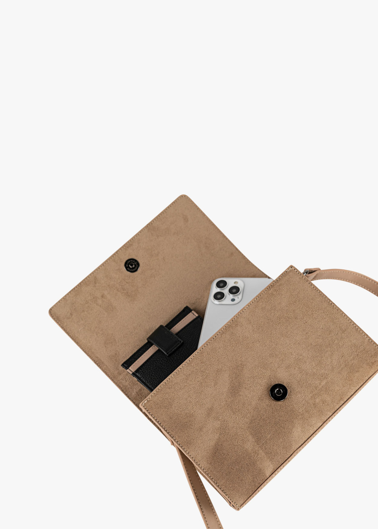 Bolso Bandolera detalle bordado beige