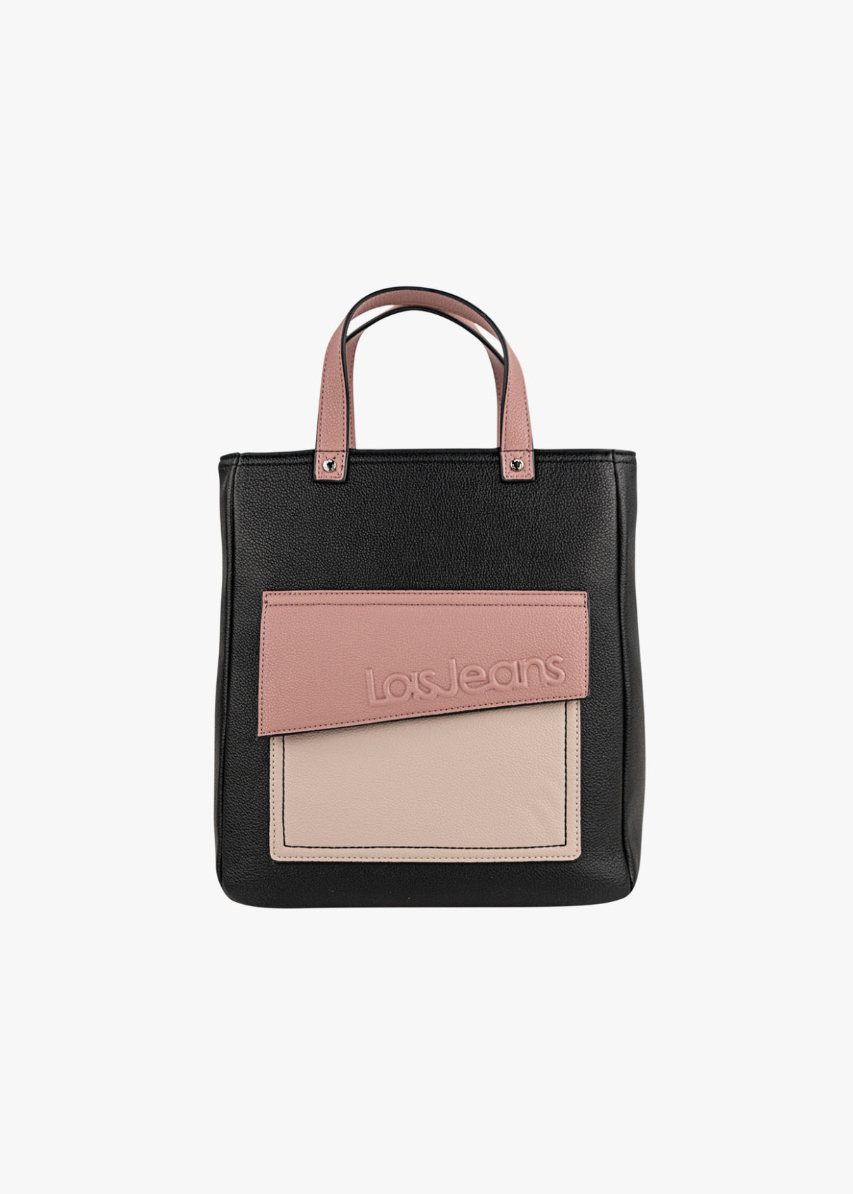 Bolso Mochila color block rosa