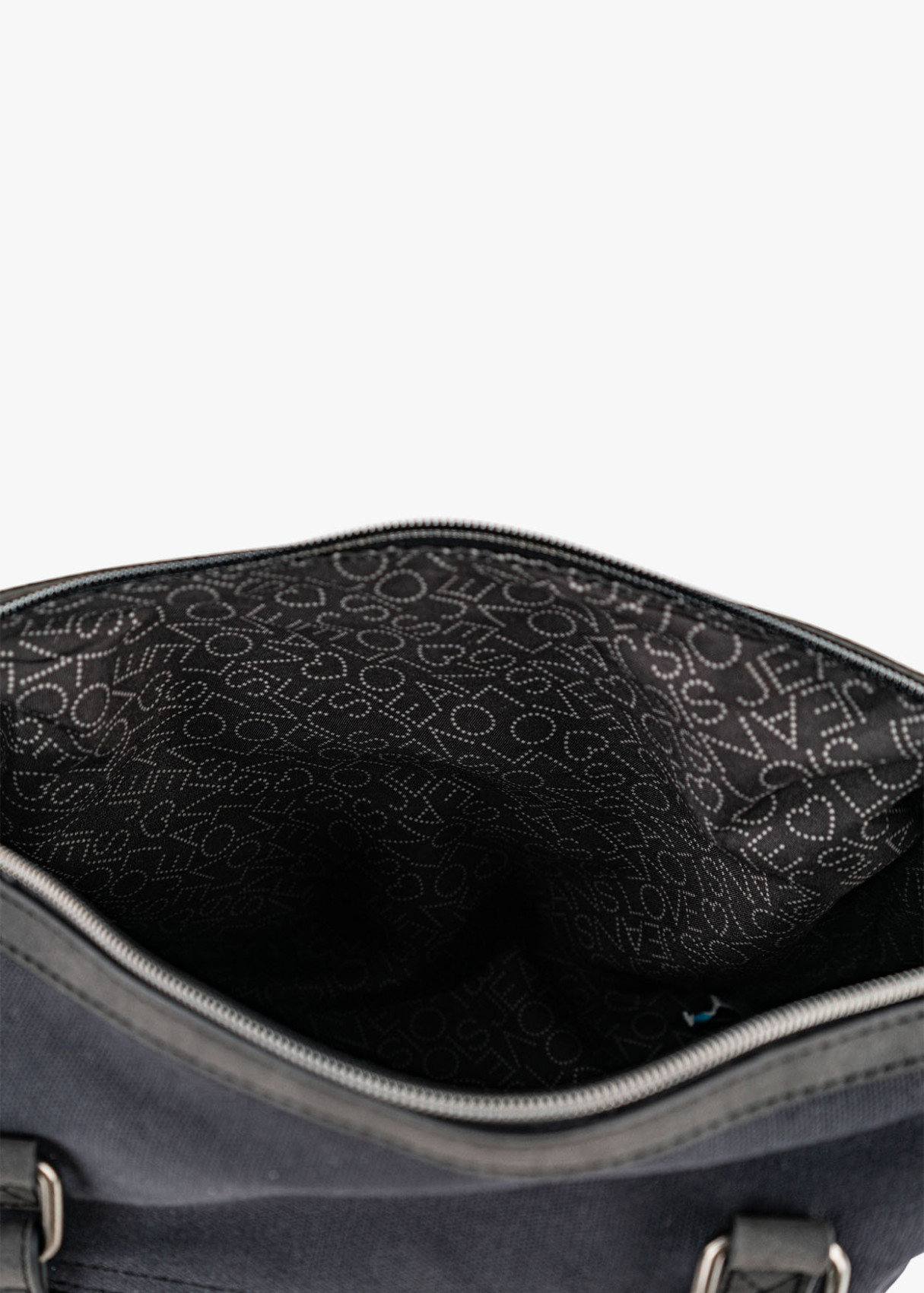Bolso Bowling lona detalle gráfico bandolera Ajustable rosa