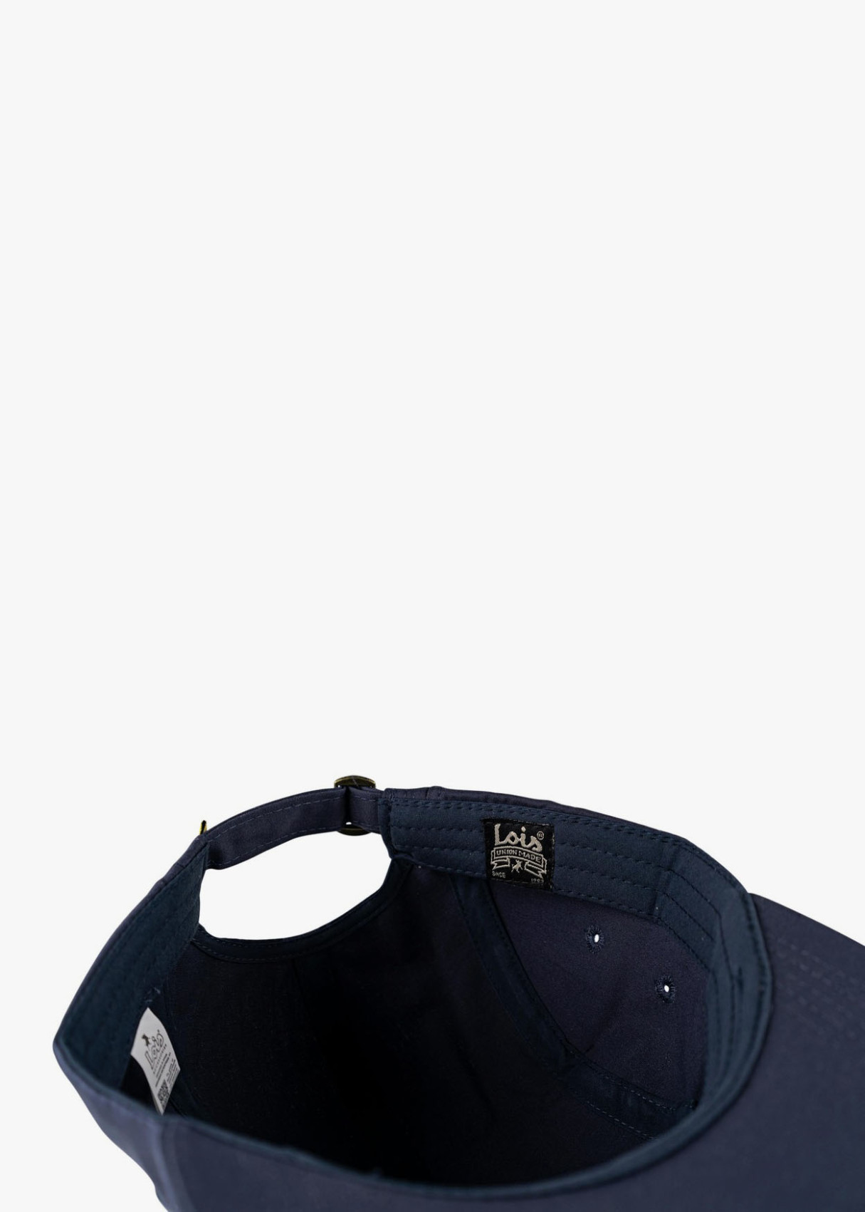 Gorra tipo béisbol visera plana azul