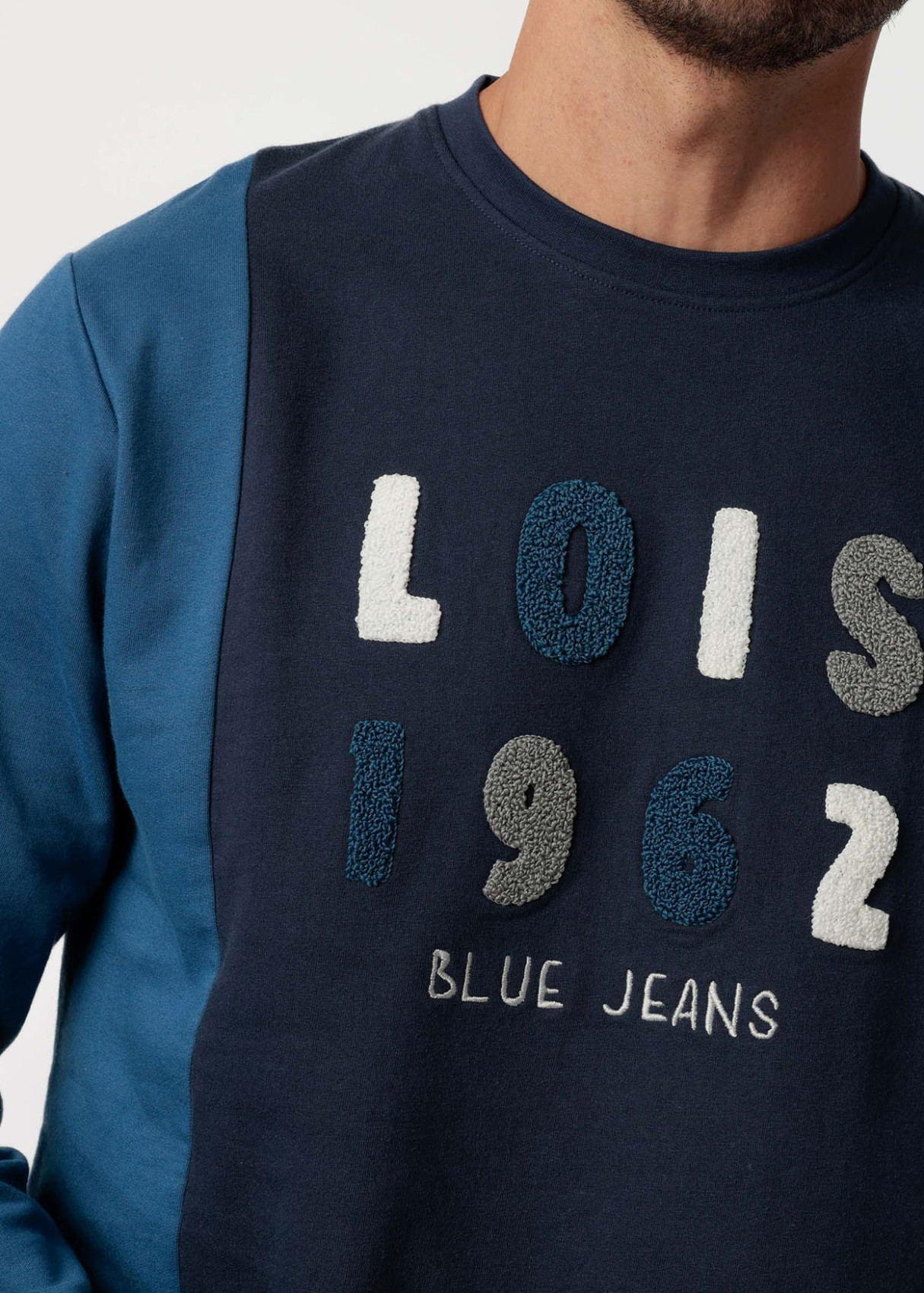 Pijama Manga Larga Felpa azul