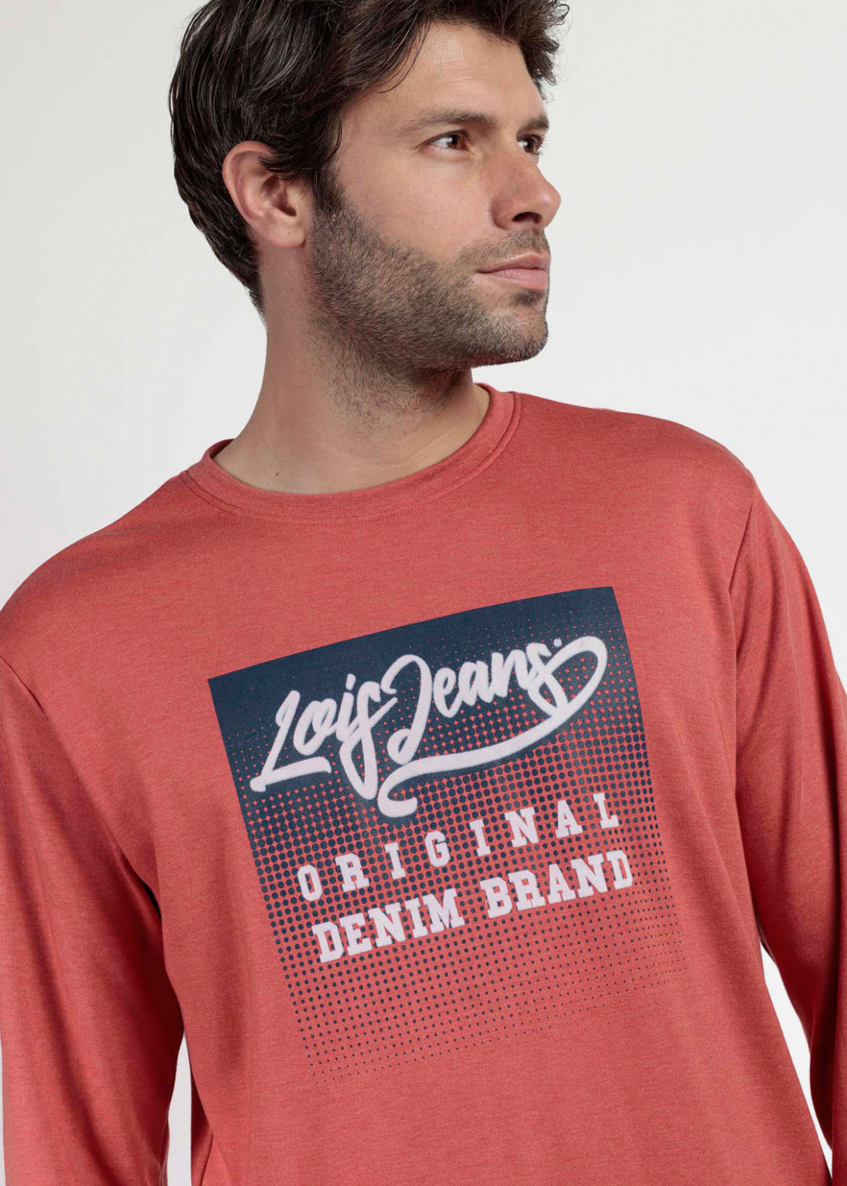 Pijama Manga Larga gráfico Rojo