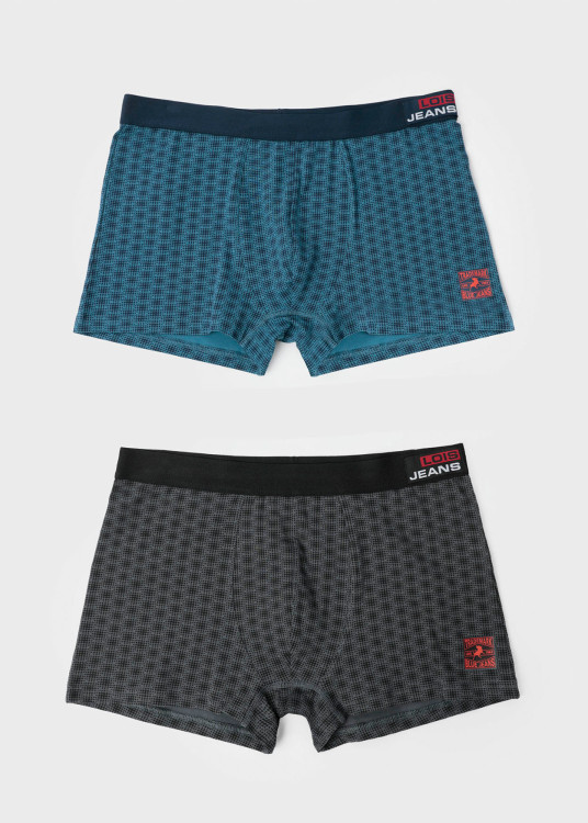 Bóxer Dark (Pack de 2 unidades) Azul/Gris