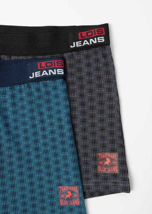 Bóxer Dark (Pack de 2 unidades) Azul/Gris