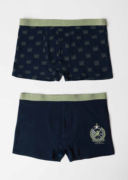 Bóxer Escudo (Pack de 2 unidades) azul marino