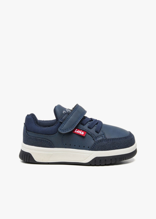 Bambas bajas Cierre gancho y bucle azul