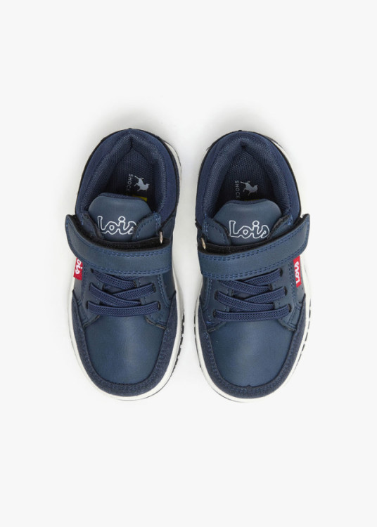 Bambas bajas Cierre gancho y bucle azul