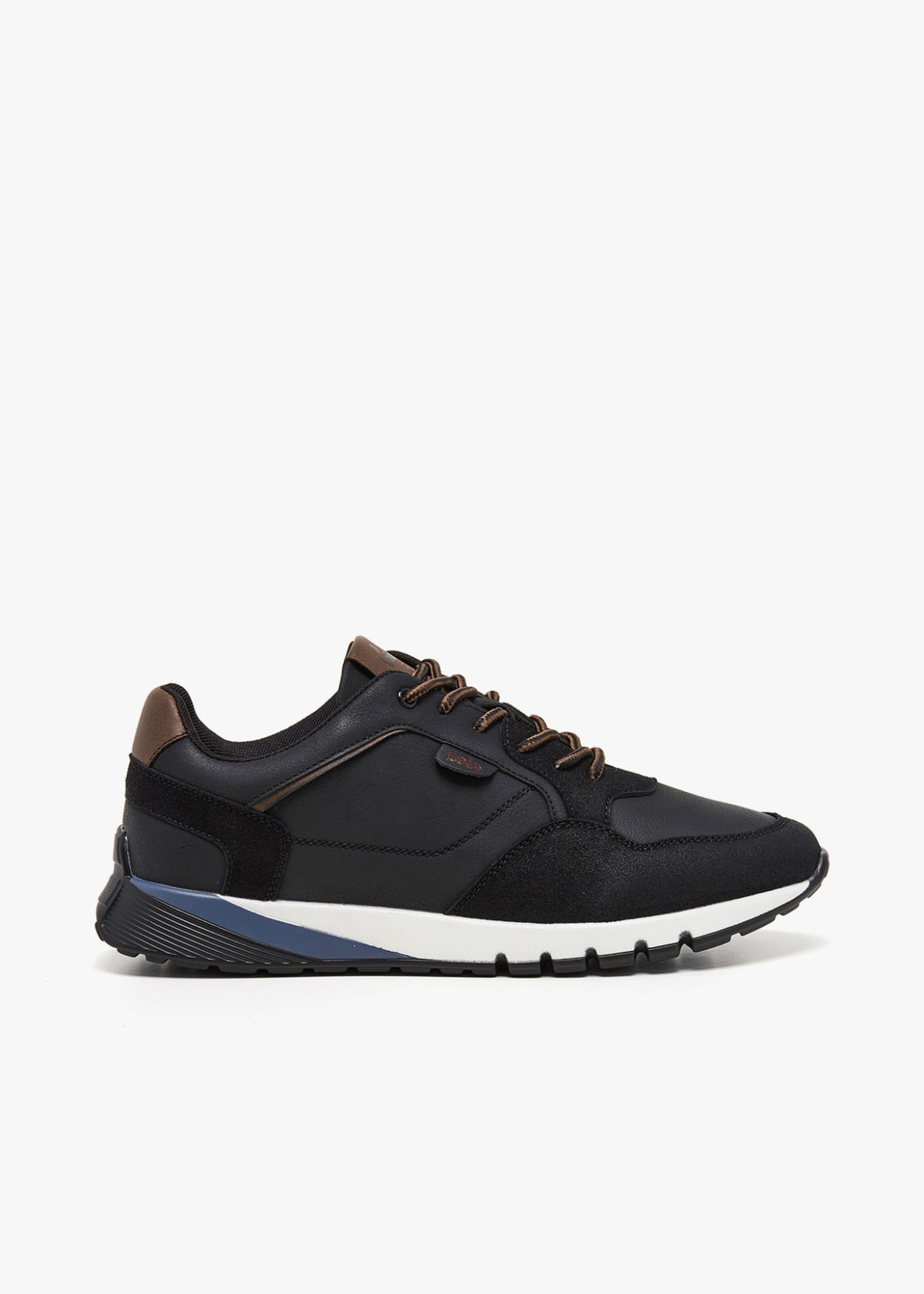 Sneakers casual contraste negra