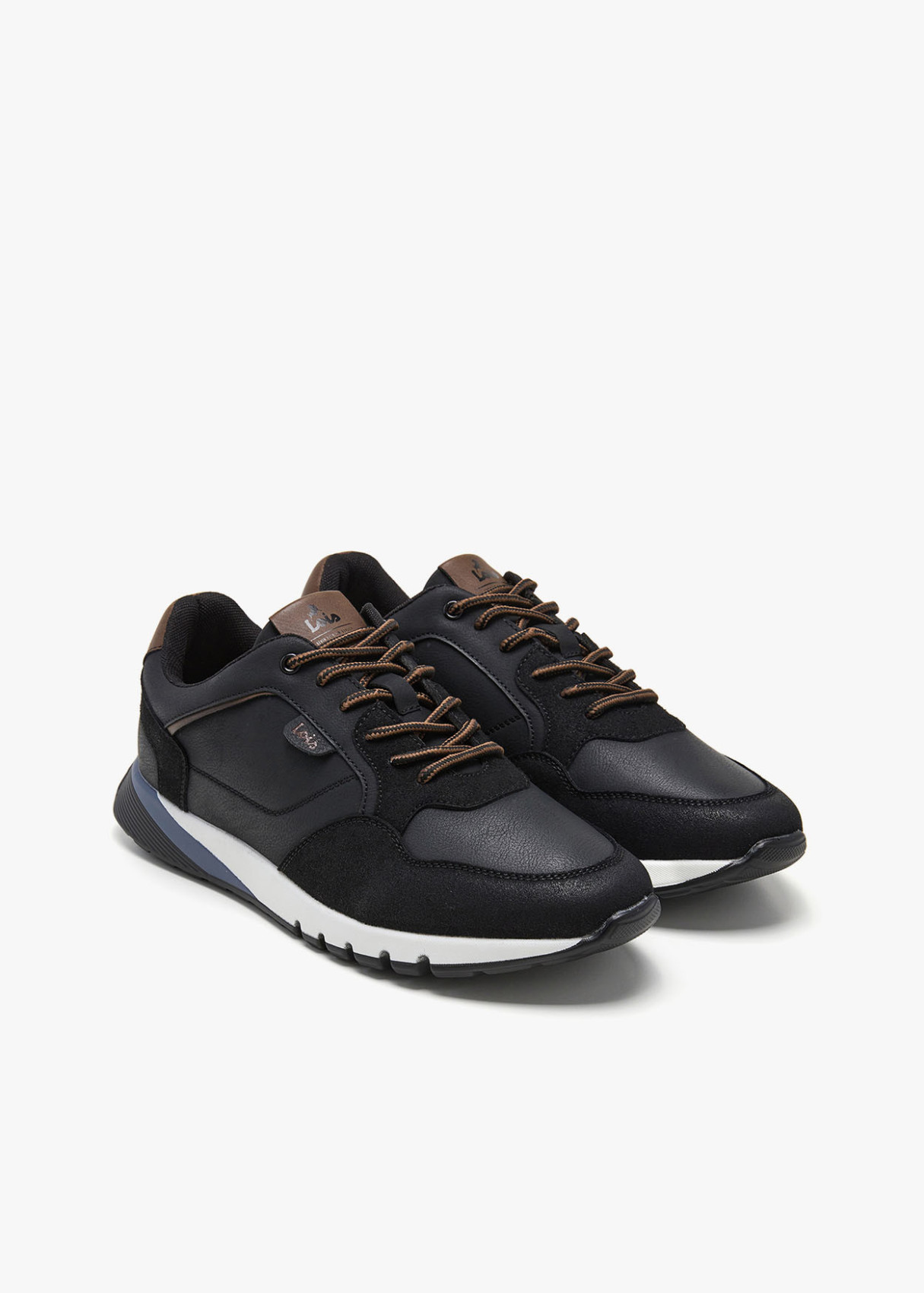 Sneakers casual contraste negra