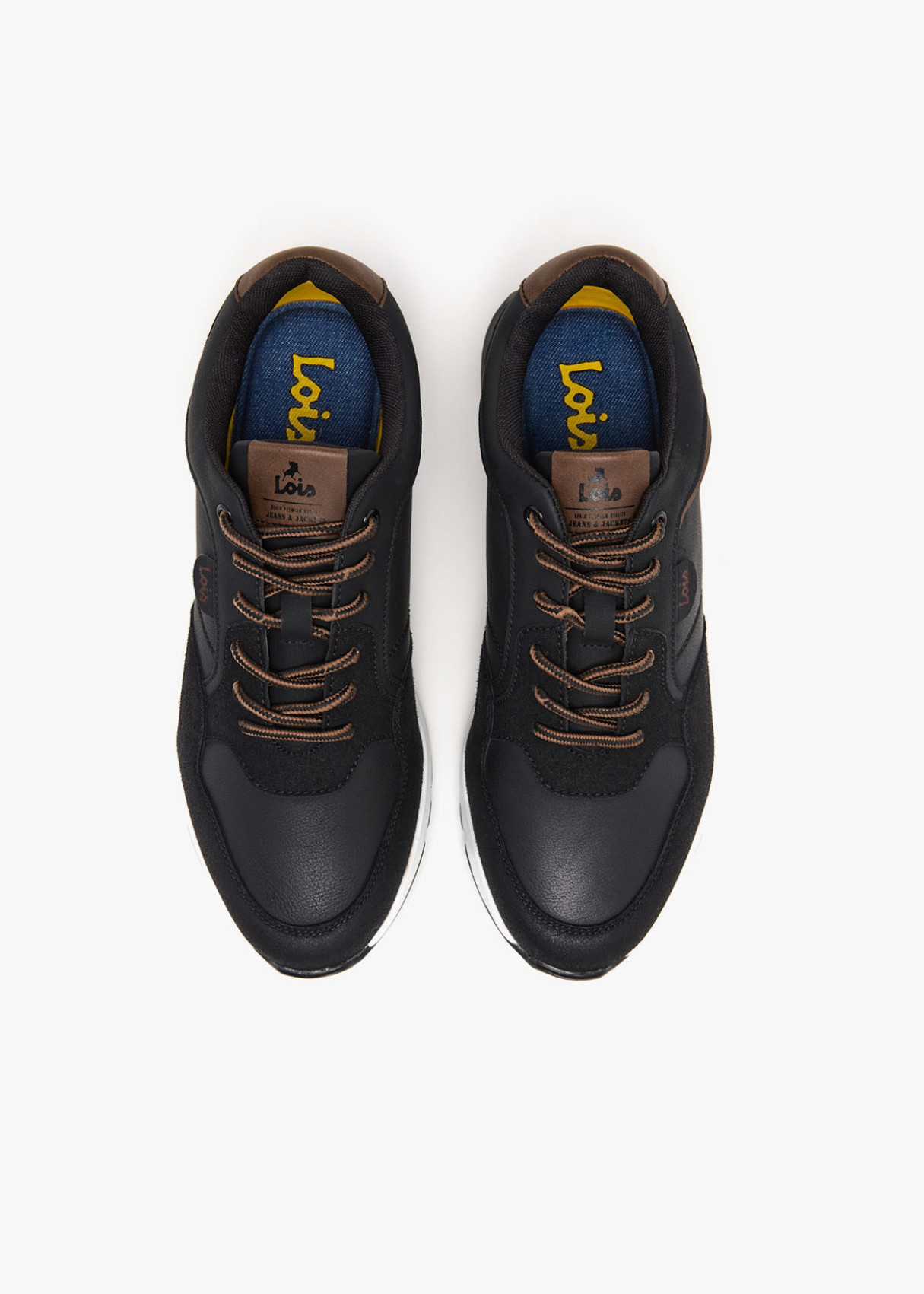 Sneakers casual contraste negra