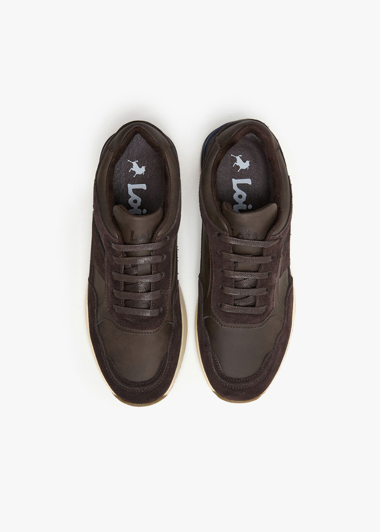 Sneakers casual running antideslizante marrón