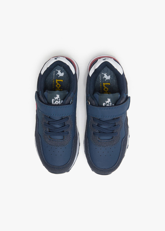 Sneakers Running cierre gancho y bucle azul