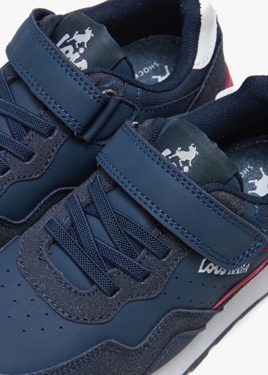 Sneakers Running cierre gancho y bucle azul