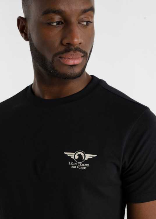  Camiseta Manga Corta Cuello Caja Grafica Trasera Air Force