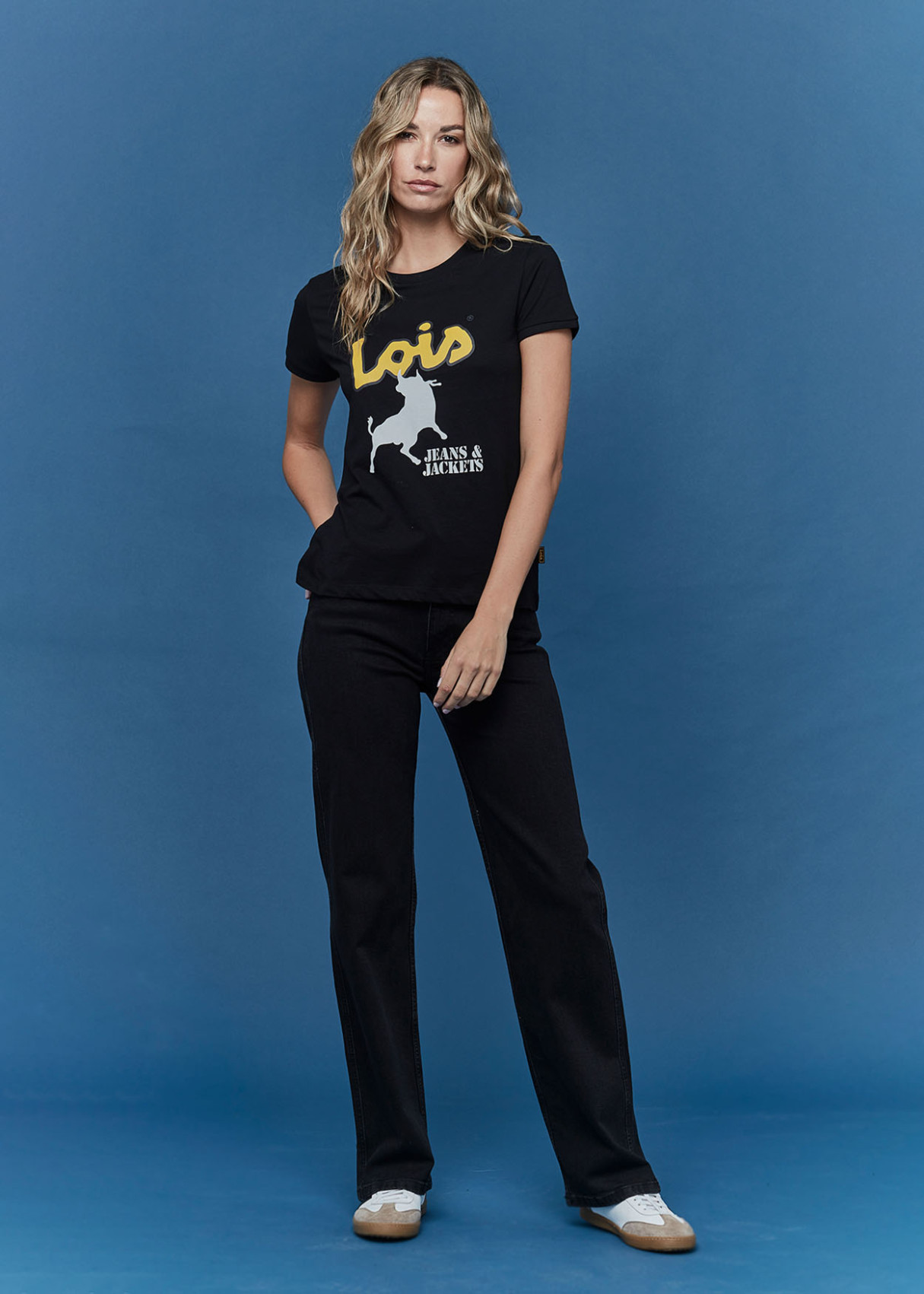 Camiseta manga corta Básica Jeans&Jackets negra
