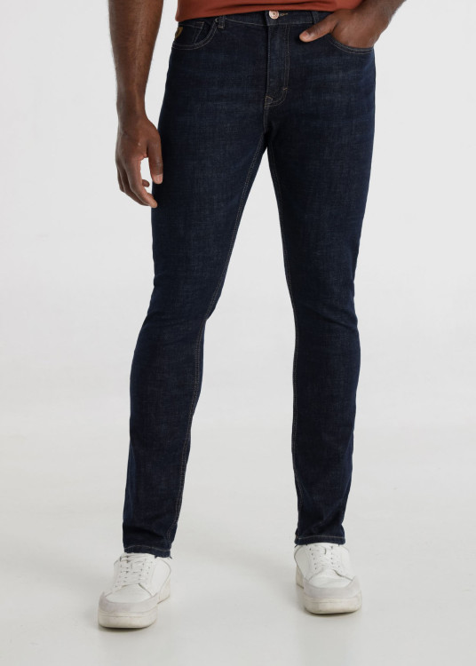 Vaqueros Slim Fit Tiro Medio Cross Rinse ROBIN MATTEO azul