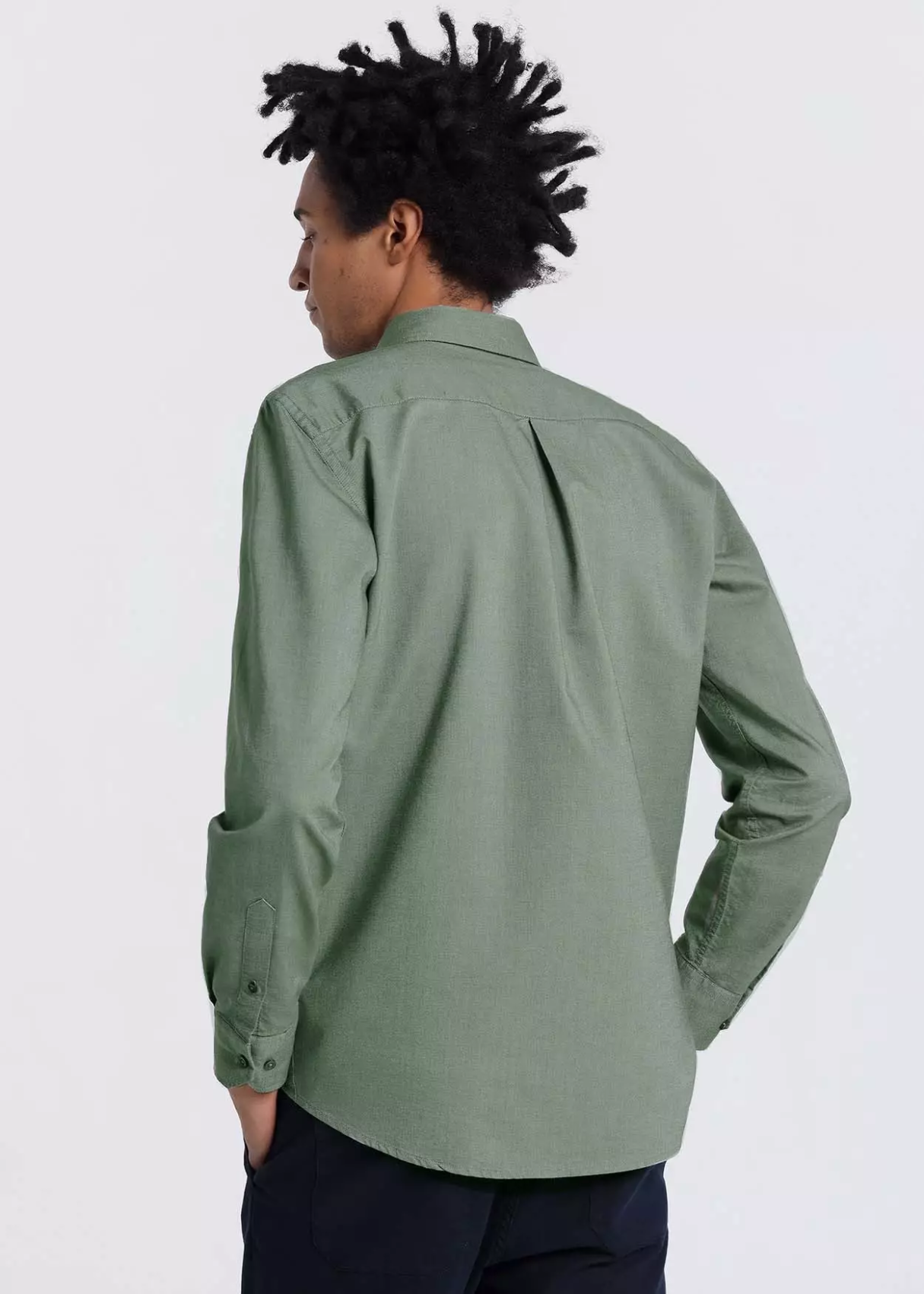 Camisa De Manga Larga verde