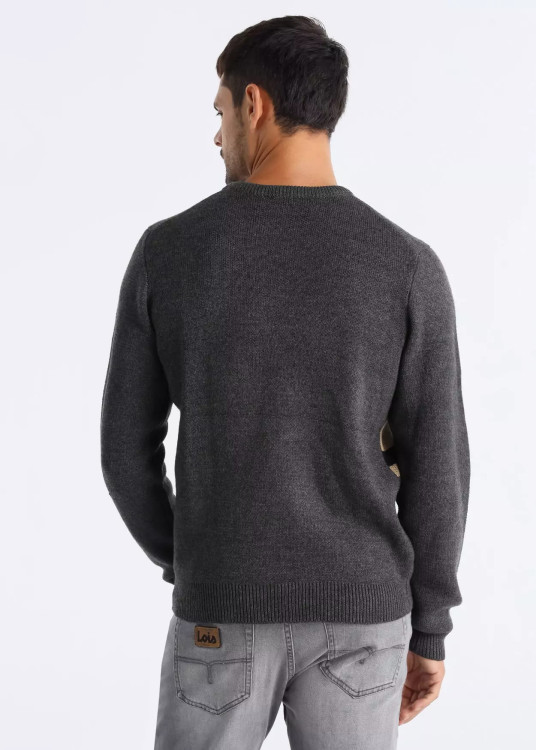 Jersey Cuello Caja Gráfica 1962 gris
