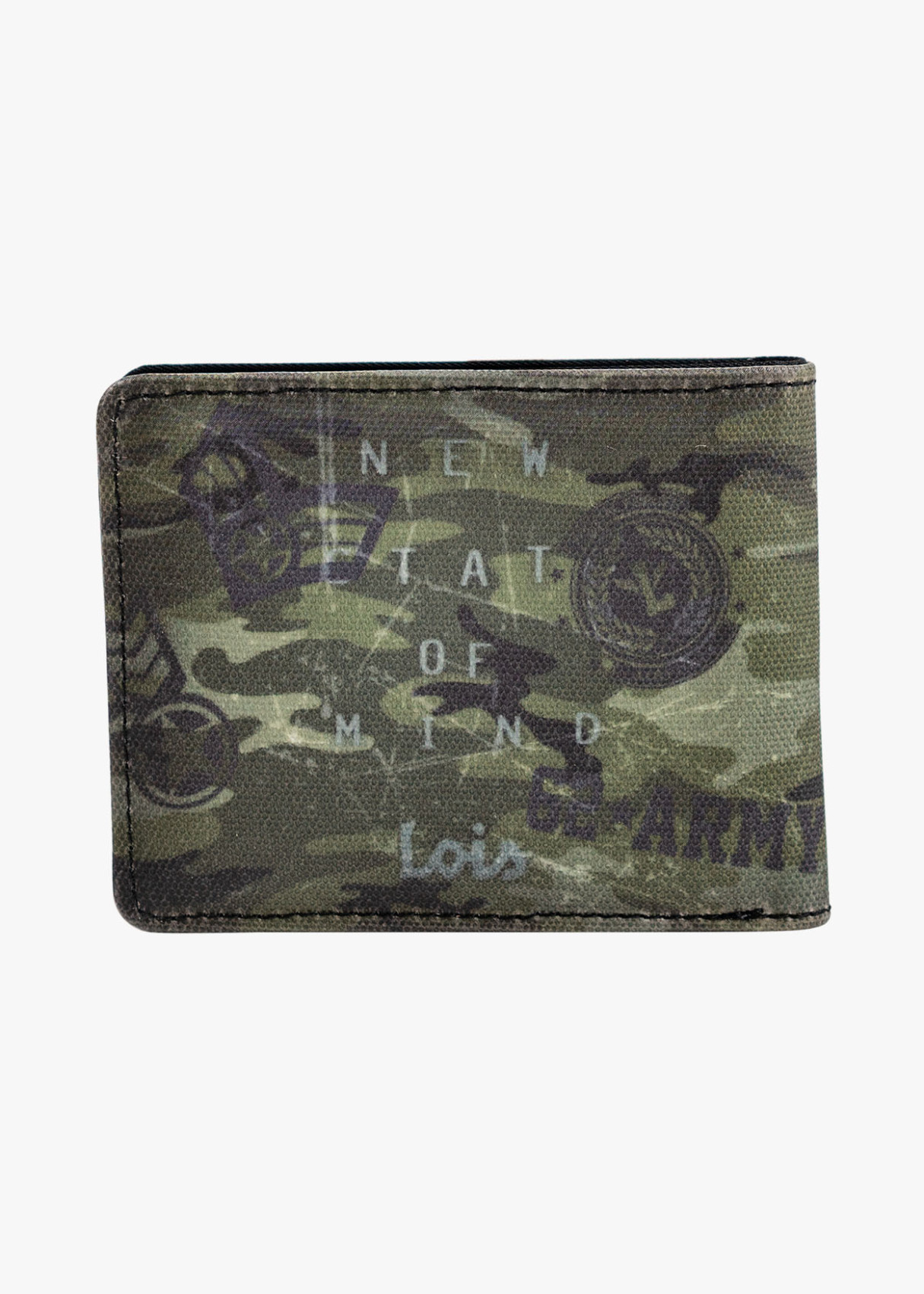 Cartera De Lona Resistente estampado camuflaje ARMY verde