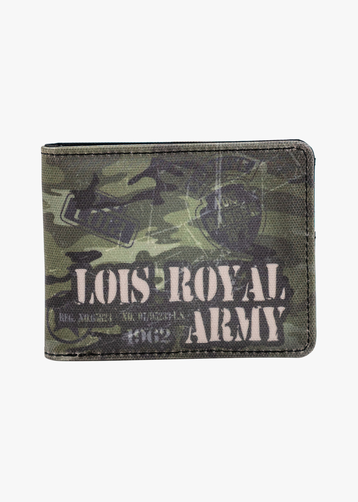 Cartera De Lona Resistente estampado camuflaje ARMY verde