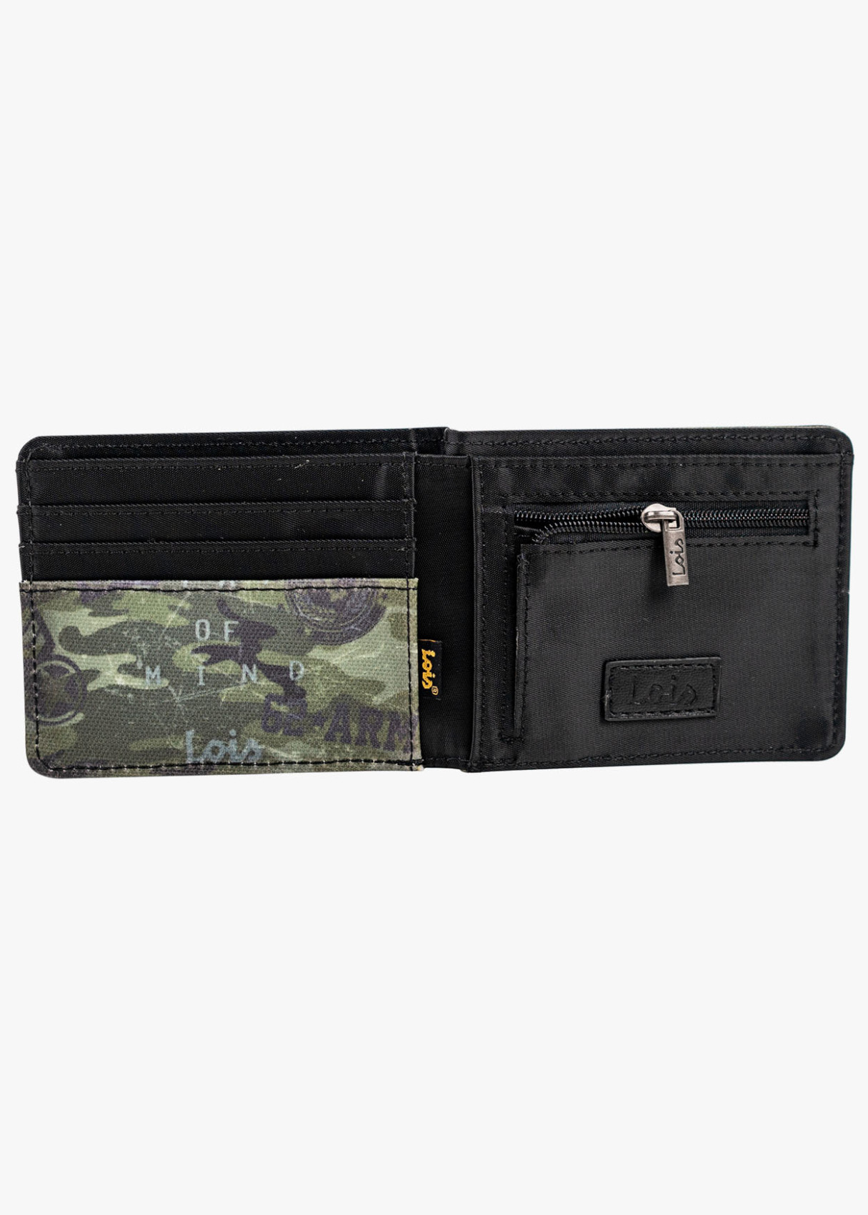 Cartera De Lona Resistente estampado camuflaje ARMY verde