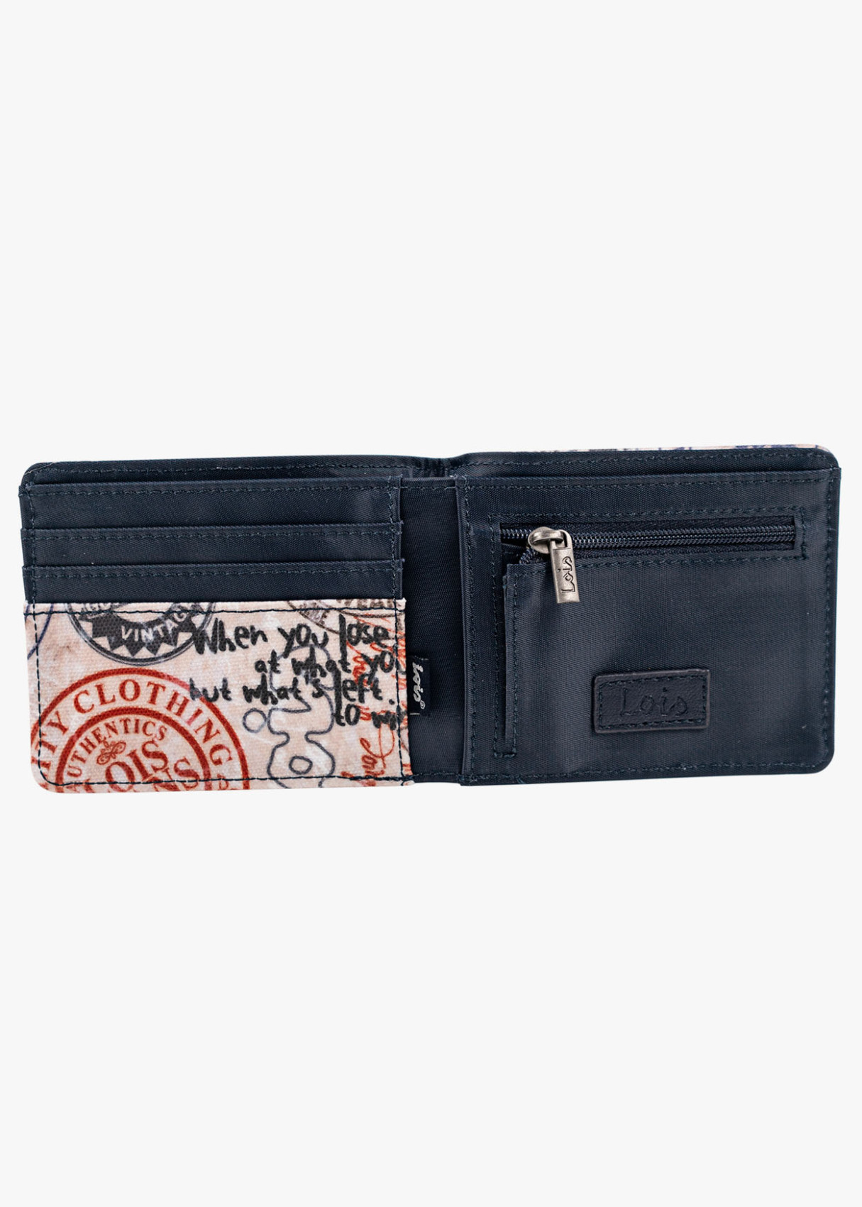 Cartera De Lona Resistente Estampado sellos rojo