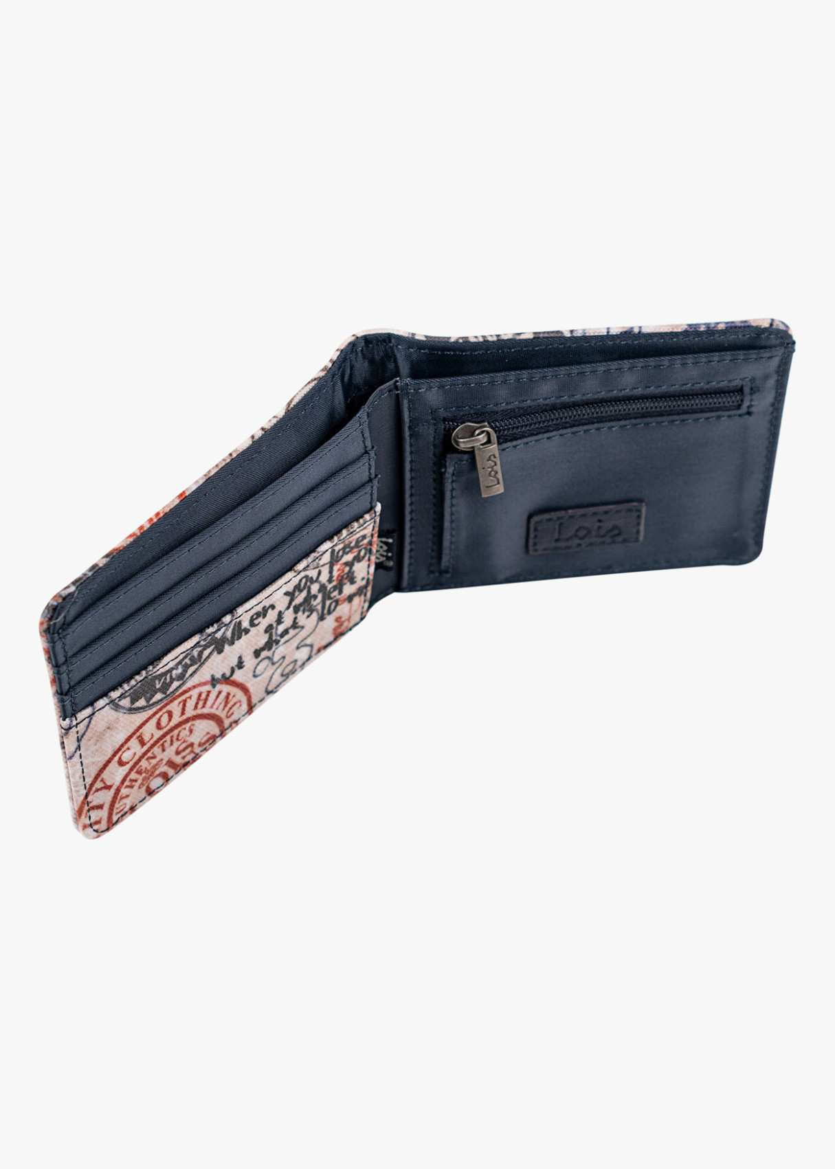 Cartera De Lona Resistente Estampado sellos rojo