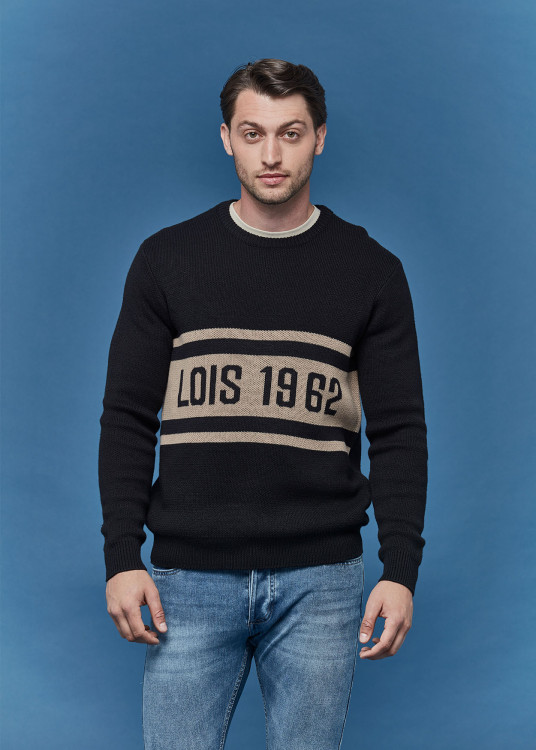 Jersey Cuello Caja Gráfica 1962 gris