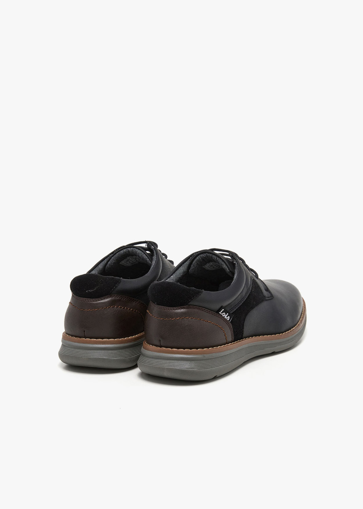 Zapatos Casual cordonera negro