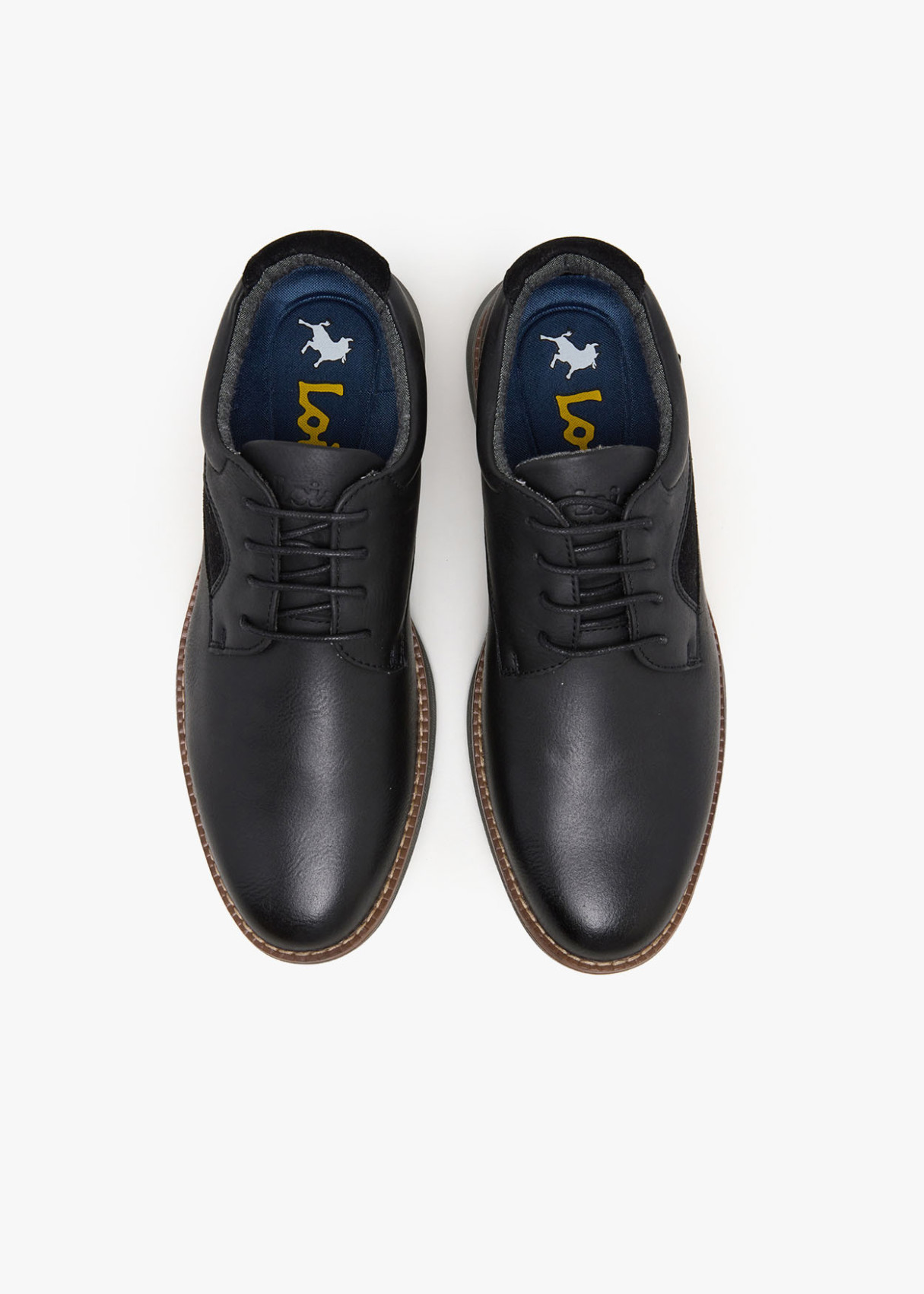 Zapatos Casual cordonera negro