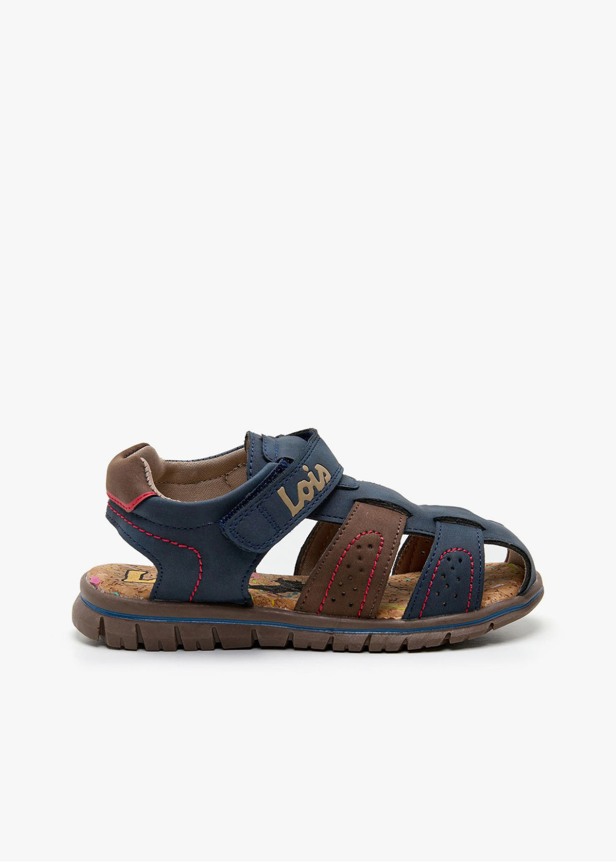 Sandalias Casual Nobuck Puntera Cubierta azul