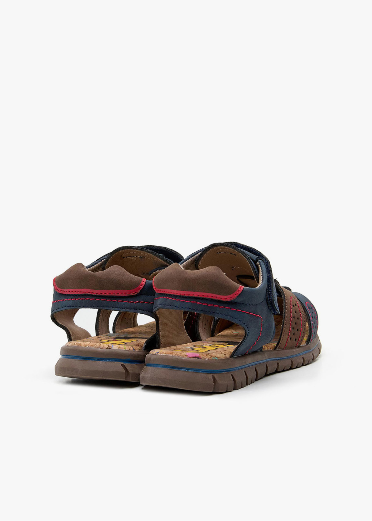 Sandalias Casual Nobuck Puntera Cubierta azul