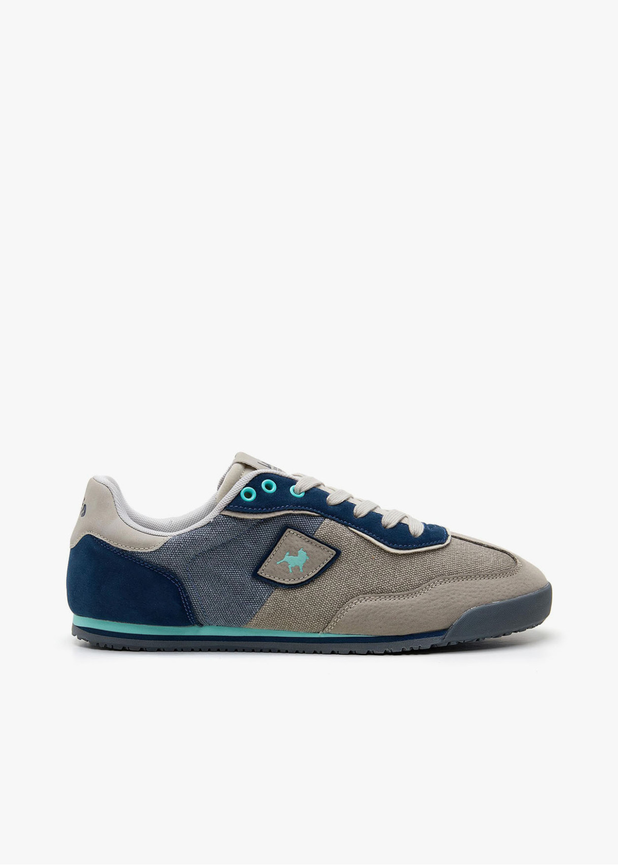 Bambas retro casual estilo Runner plana azul