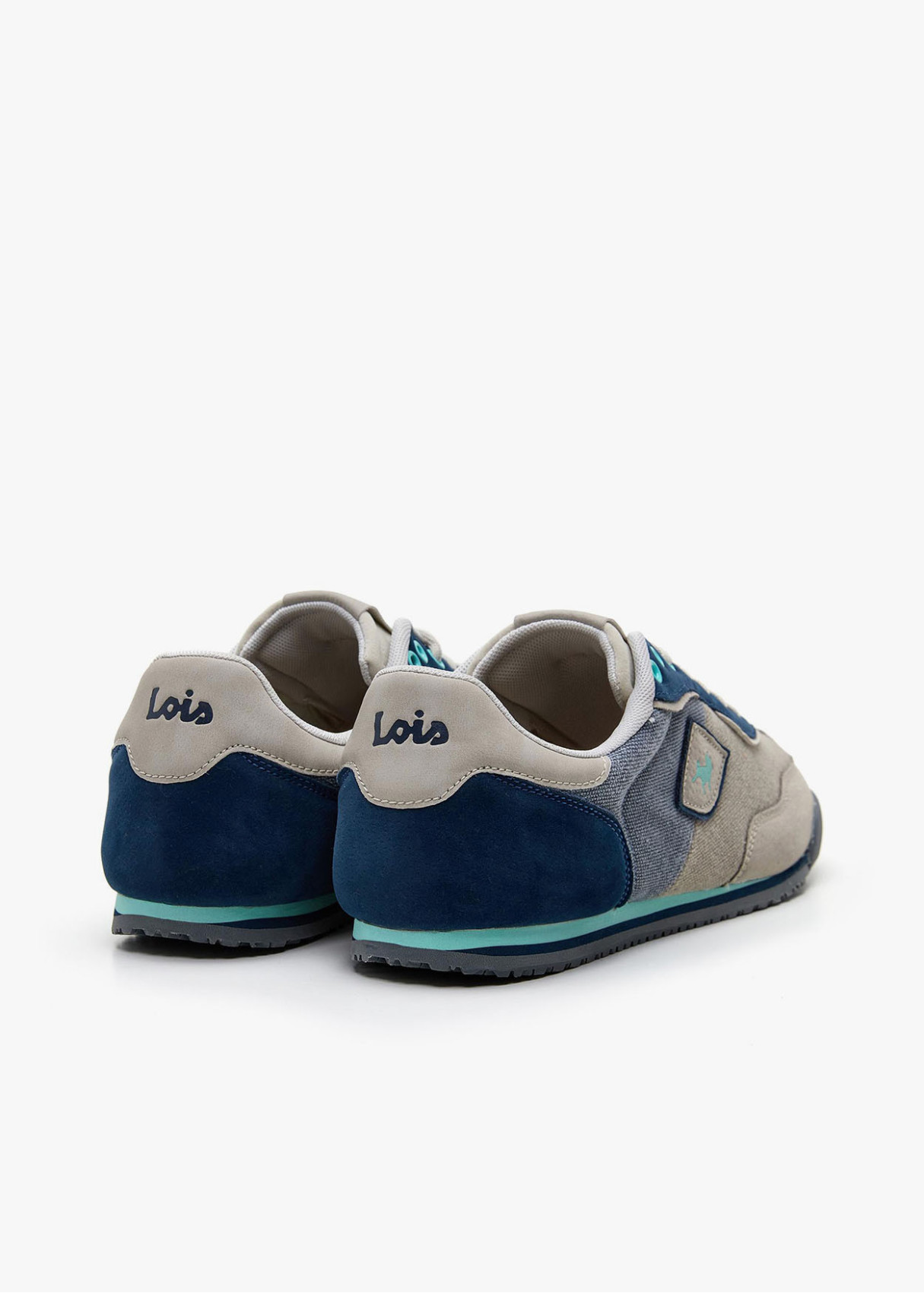 Bambas retro casual estilo Runner plana azul