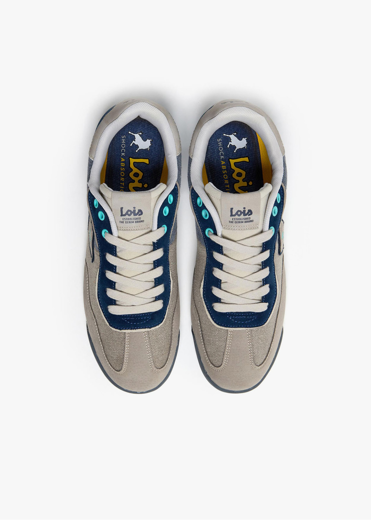 Bambas retro casual estilo Runner plana azul