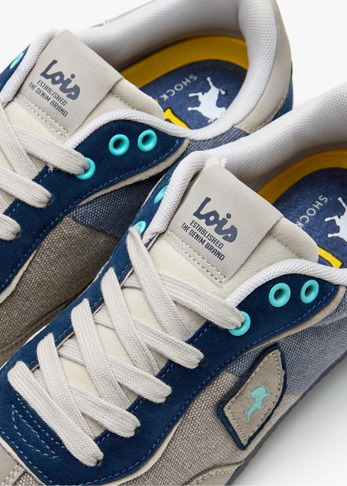 Bambas retro casual estilo Runner plana azul