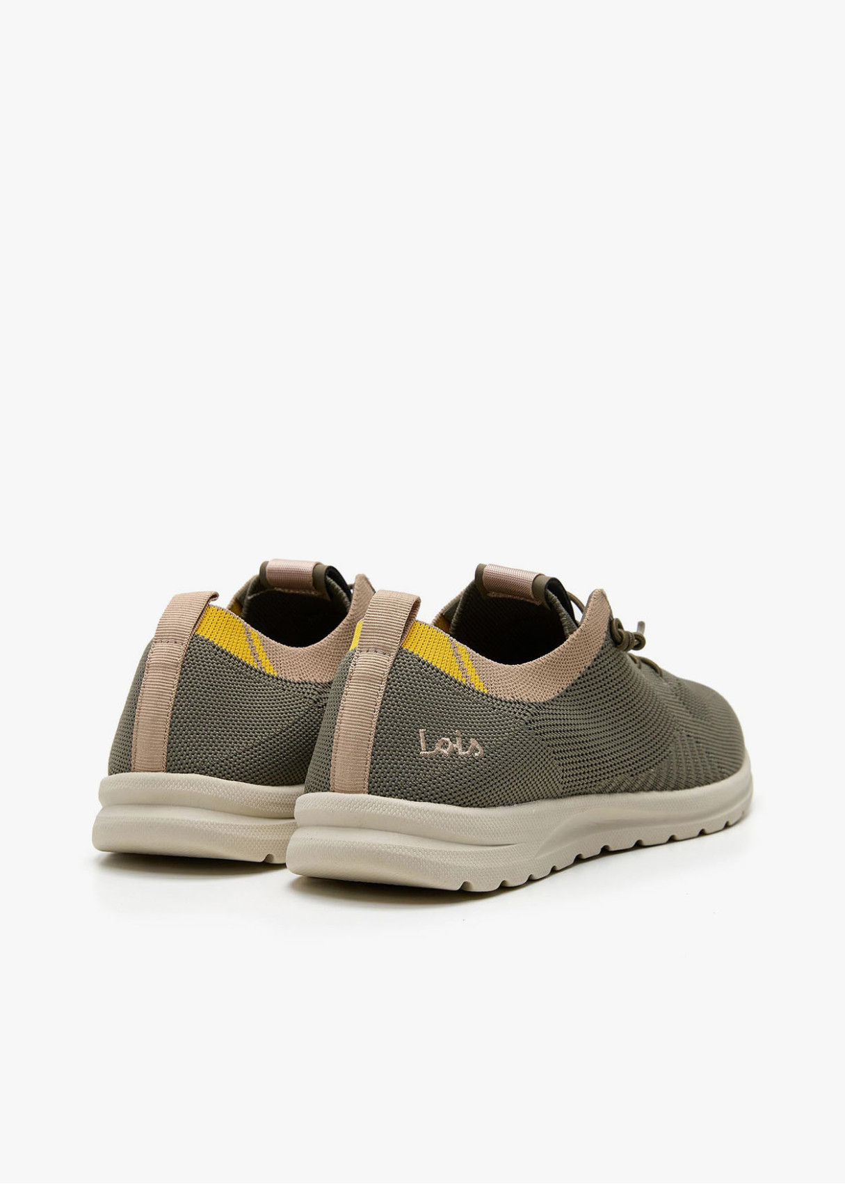 Sneakers Tiempo Libre Con Cordones Elásticos verde