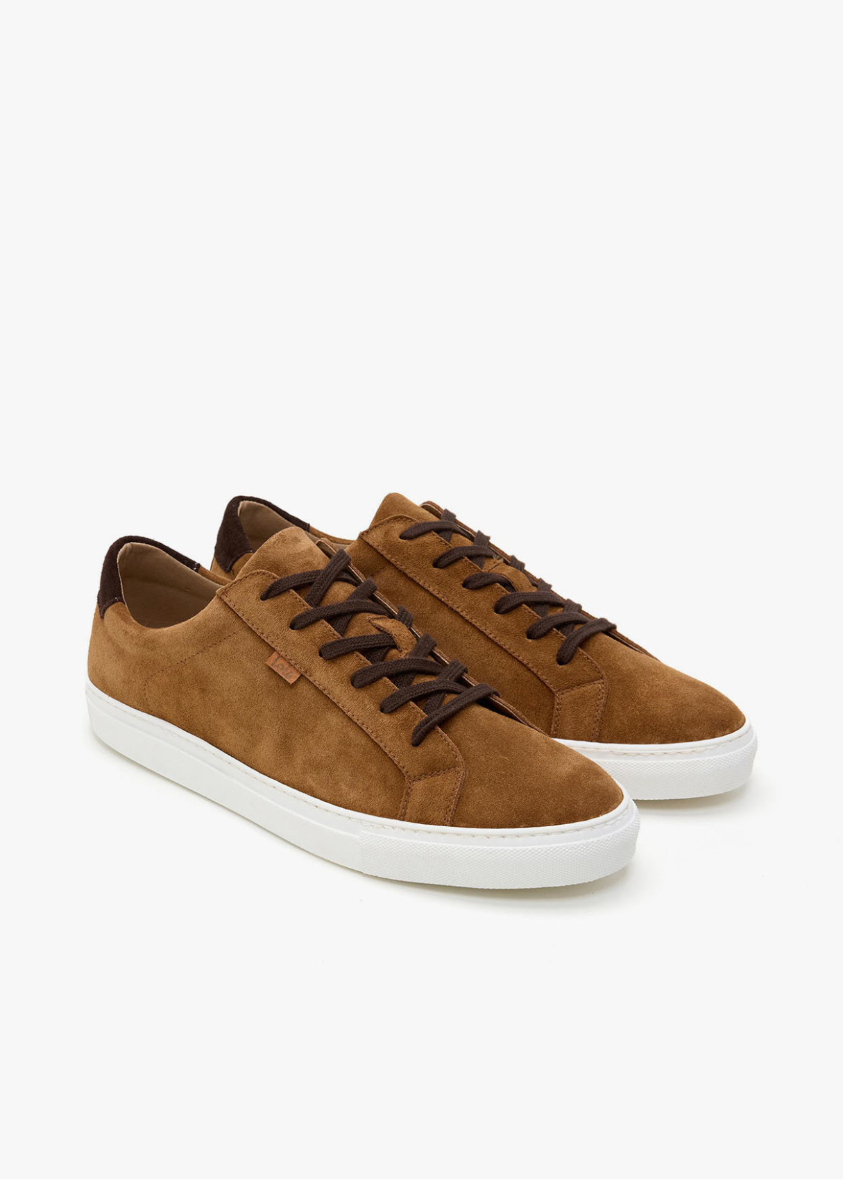 Bambas piel ante tipo blucher cordonera marrón