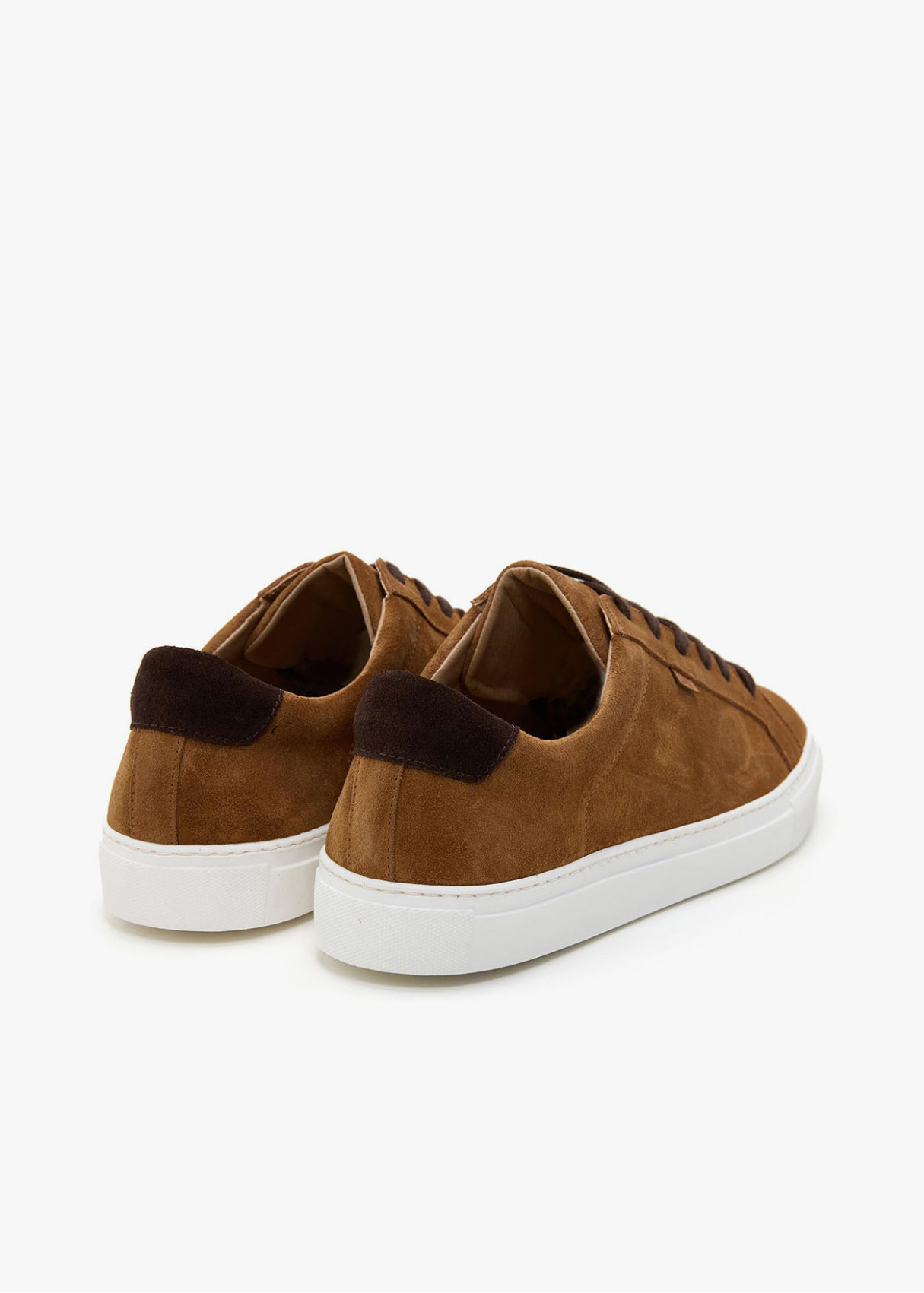 Bambas piel ante tipo blucher cordonera marrón