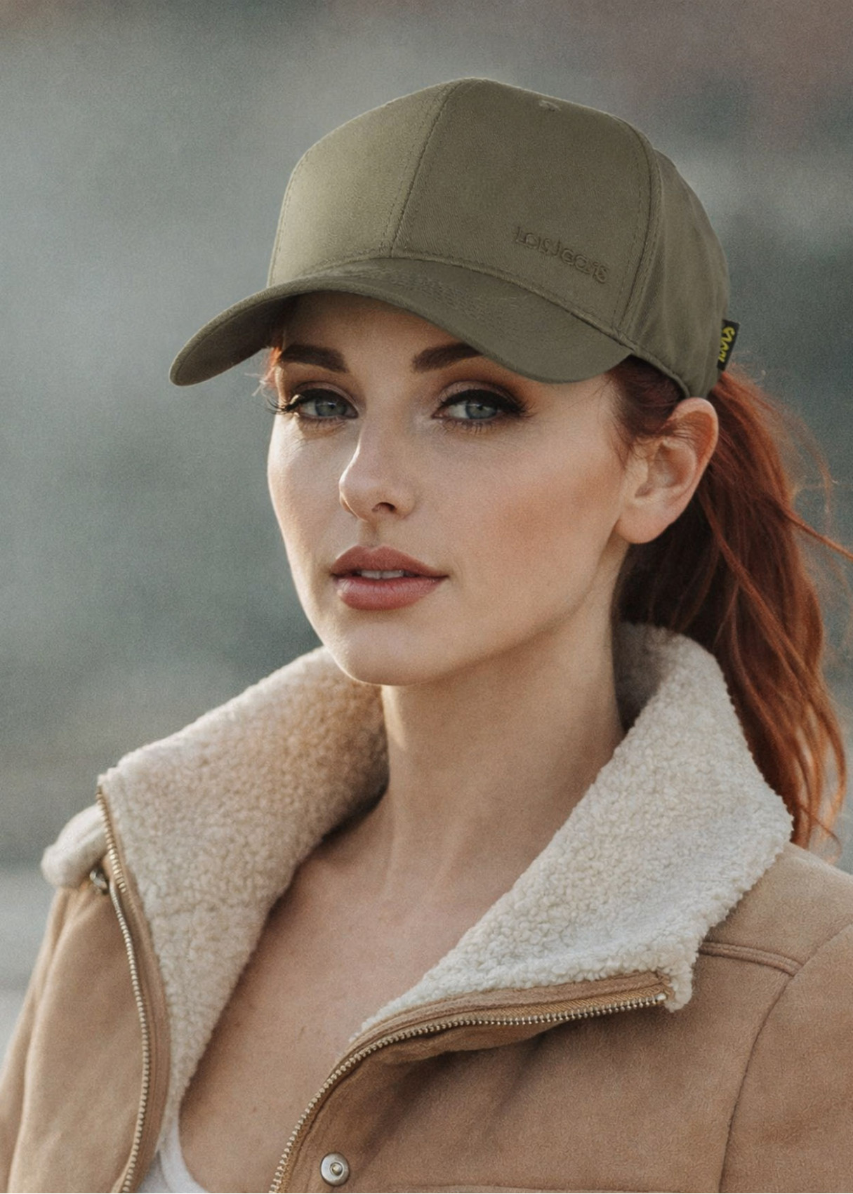 Gorra casual impermeable verde